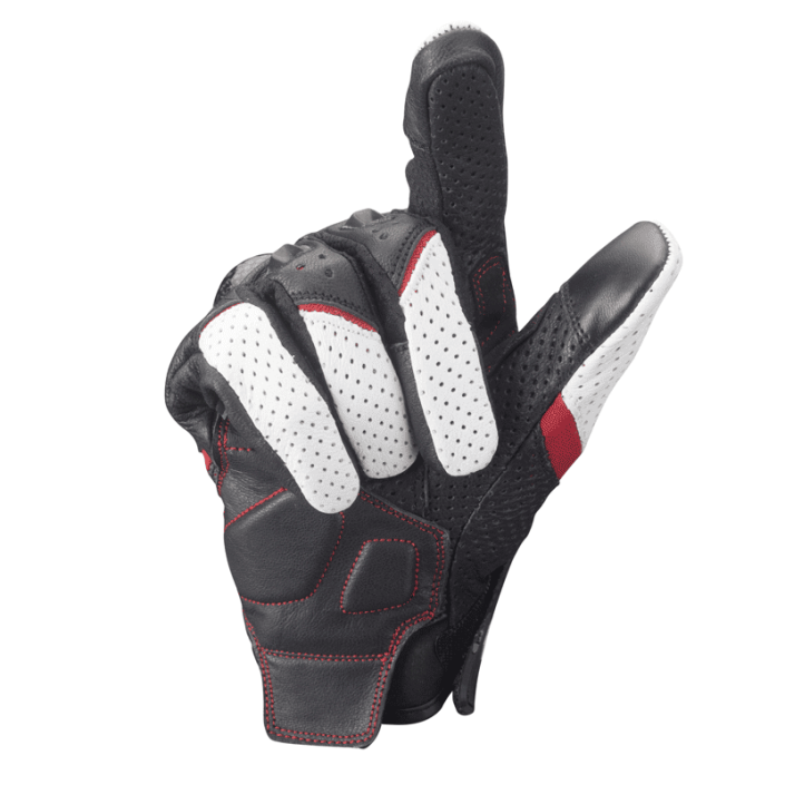 Mănuși Moto Piele Perforată PES – Protecție cu Carbon, Touchscreen, Ventilate, Alb Mănuși Moto Piele Perforată PES – Protecție cu Carbon, Touchscreen, Ventilate, Alb