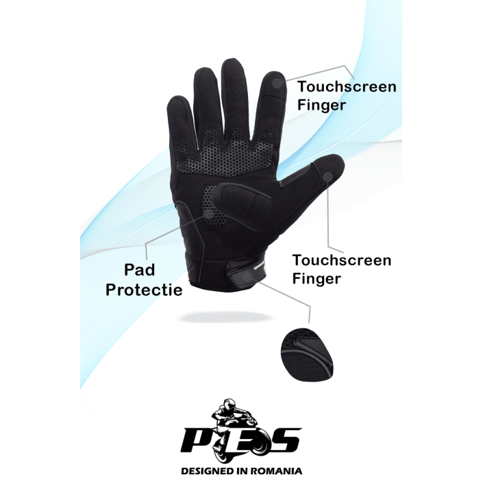 Mănuși Moto PES – Combinația Perfectă de Textil și Piele cu Tehnologie Avansată, carbon, negru Mănuși Moto PES – Combinația Perfectă de Textil și Piele cu Tehnologie Avansată, carbon, negru