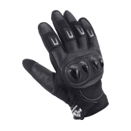 Mănuși Moto PES – Combinația Perfectă de Textil și Piele cu Tehnologie Avansată, carbon, negru