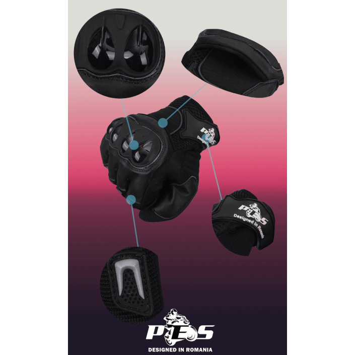 Mănuși Moto PES – Combinația Perfectă de Textil și Piele cu Tehnologie Avansată, carbon, negru Mănuși Moto PES – Combinația Perfectă de Textil și Piele cu Tehnologie Avansată, carbon, negru