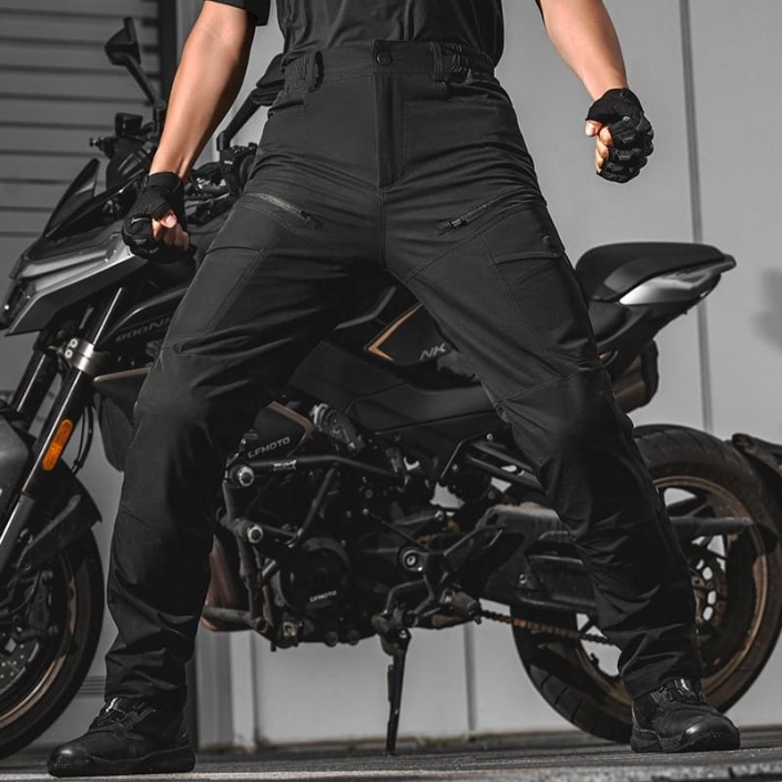 Pantaloni Moto Motowolf cu Protecții Level 1 și Material Elastic