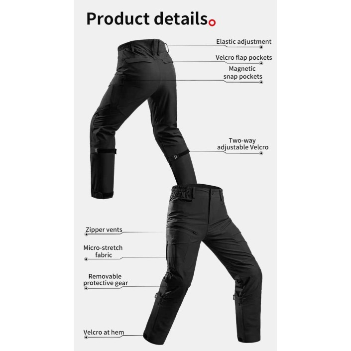 Pantaloni Moto Motowolf cu Protecții Level 1 și Material Elastic