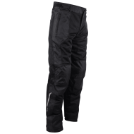 Pantaloni Moto PES de Vară cu Protecții Level 2 pentru Genunchi și Șolduri, Clasa AA, Negru