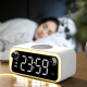 Radio cu ceas, Portabil, baterie 1200 mAh, statie incarcare wireless, LED, Bluetooth speaker, Alarma, lampa led, lumina noapte, 15W, Pes Holding