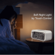Radio cu ceas, Portabil, baterie 1200 mAh, statie incarcare wireless, LED, Bluetooth speaker, Alarma, lampa led, lumina noapte, 15W, Pes Holding