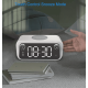 Radio cu ceas, Portabil, baterie 1200 mAh, statie incarcare wireless, LED, Bluetooth speaker, Alarma, lampa led, lumina noapte, 15W, Pes Holding
