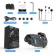 Sistem de comunicare moto intercom Ejeas K1, tehnologie Mesh 3.0, camera foto/video 2K,  noise cancel, 2100mAh