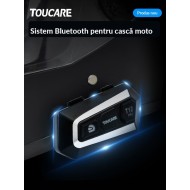 Sistem Comunicare Bluetooth pentru Cască Moto Toucare T12 , DSP, IP67, Autonomie 30 Ore Sistem Comunicare Bluetooth pentru Cască Moto Toucare T12 , DSP, IP67, Autonomie 30 Ore