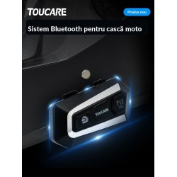 Sistem Comunicare Bluetooth pentru Cască Moto Toucare T12 , DSP, IP67, Autonomie 30 Ore  Meta title