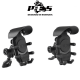 Suport telefon moto/atv/scuter cu sistem antivibratii, rotire 360 grade, pad antialunecare, silicon, Negru (cuprinde 2 tipuri de prindere) Suport telefon moto/atv/scuter cu sistem antivibratii, rotire 360 grade, pad antialunecare, silicon, Negru (cuprinde 2 tipuri de prindere)