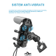 Suport telefon moto/atv/scuter cu sistem antivibratii, rotire 360 grade, pad antialunecare, silicon, Negru (cuprinde 2 tipuri de prindere) Suport telefon moto/atv/scuter cu sistem antivibratii, rotire 360 grade, pad antialunecare, silicon, Negru (cuprinde 2 tipuri de prindere)