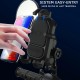 Suport telefon moto, atv, auto, sistem Antivibratii, incarcare wireless, fixare oglinda, cadru, universal Android si IOS, wireless charger cu incarcare de maxim 15W, include 2 tipuri de prindere