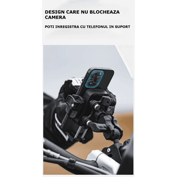 Suport Telefon Moto, atv, scuter Motowolf MH1 Aluminiu, Anti-Vibrații, prindere Ghidon Suport Telefon Moto, atv, scuter Motowolf MH1 Aluminiu, Anti-Vibrații, prindere Ghidon