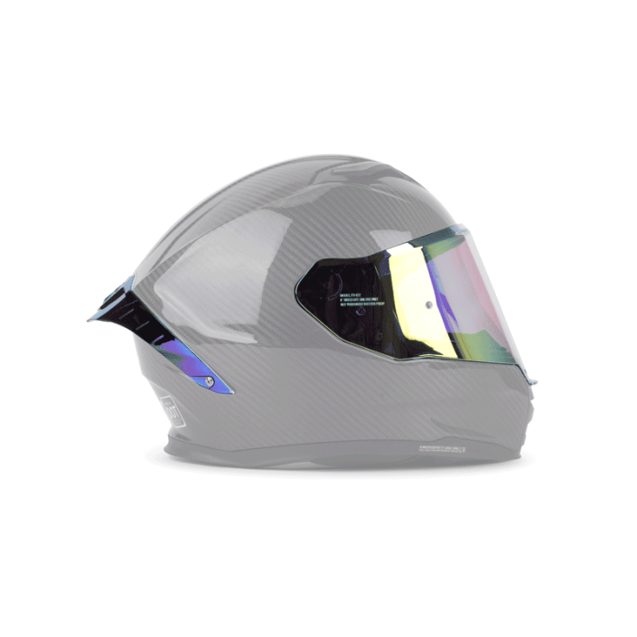 Vizieră Iridium Gold pentru Cască Moto – Efect Oglindă, Compatibilă cu PES R01