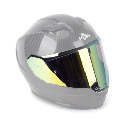 Vizieră Iridium Gold pentru Cască Moto – Efect Oglindă, Compatibilă cu PES R01