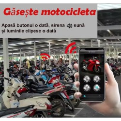Sistem de Alarmă Moto, Scuter, ATV SPY APP, bluethoot, Pornire de la Distanță
