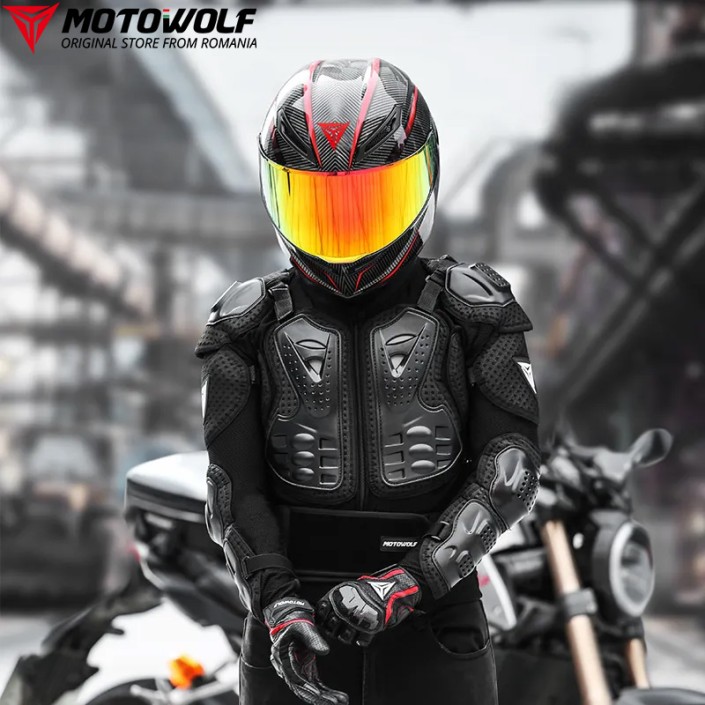Armura protectie moto/atv, adjustabila, respirabila, potrivita pentru strada si offroad, rezistenta la uzura, Motowolf, Negru Armura protectie moto/atv, adjustabila, respirabila, potrivita pentru strada si offroad, rezistenta la uzura, Motowolf, Negru