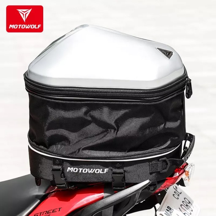 Ghiozdan/rucsac impermeabil aerodinamic moto hardshell MotoWolf, marimea L, impermeabil, extensibil, GRI (include2 tipuri de prindere)