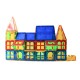 Set de constructie Magnetic Tiles, MagBlock, 100 piese 3D, Multicolor Set de constructie Magnetic Tiles, MagBlock, 100 piese 3D, Multicolor