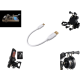 Cablu pentru incarcare si transfer de date, potrivit pentru Moto, combatibil IOS/Android, USB/USB Type-C, 3A, 25cm, Alb