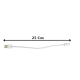 Cablu pentru incarcare si transfer de date, potrivit pentru Moto, combatibil IOS/Android, USB/USB Type-C, 3A, 25cm, Alb