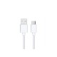 Cablu pentru incarcare si transfer de date, potrivit pentru Moto, combatibil IOS/Android, USB/USB Type-C, 3A, 25cm, Alb