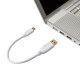 Cablu pentru incarcare si transfer de date, potrivit pentru Moto, combatibil IOS/Android, USB/USB Type-C, 3A, 25cm, Alb