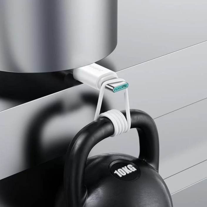 Cablu pentru incarcare si transfer de date, potrivit pentru Moto, combatibil IOS/Android, USB/USB Type-C, 3A, 25cm, Alb