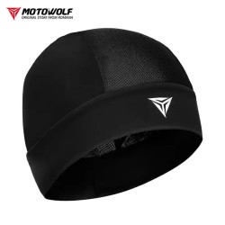 Cagula de protectie moto Motowolf, tip caciula, respirabila, dimensiune universala, Neagra