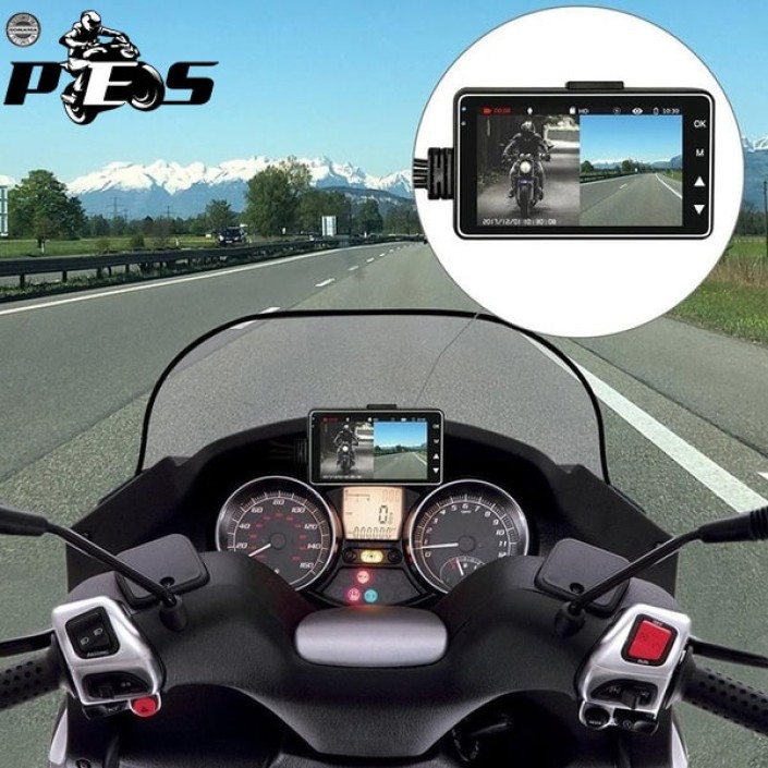 Set DVR Moto cu Camere Față/Spate și Ecran LCD 3.0" - 1080P HD, Viziune Nocturnă și Senzor G Set DVR Moto cu Camere Față/Spate și Ecran LCD 3.0" - 1080P HD, Viziune Nocturnă și Senzor G