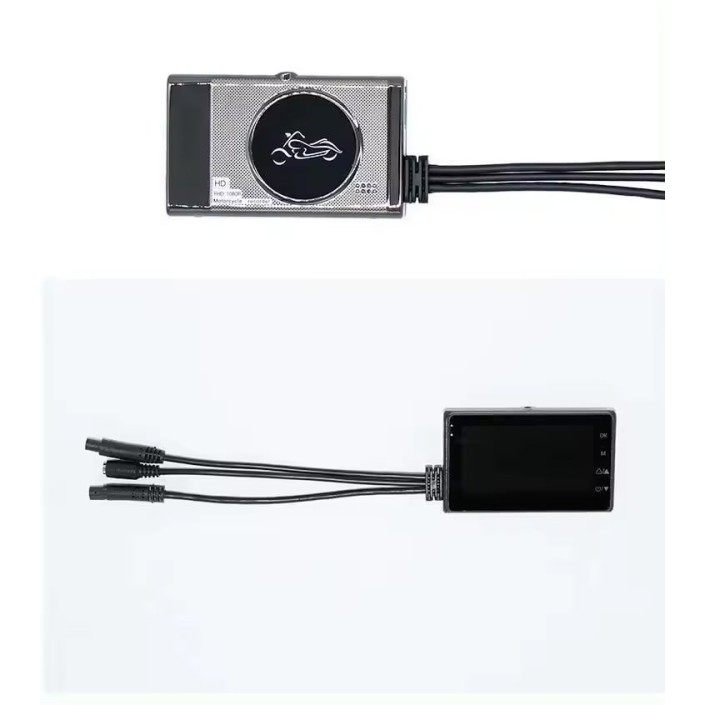 Set DVR Moto cu Camere Față/Spate și Ecran LCD 3.0" - 1080P HD, Viziune Nocturnă și Senzor G Set DVR Moto cu Camere Față/Spate și Ecran LCD 3.0" - 1080P HD, Viziune Nocturnă și Senzor G