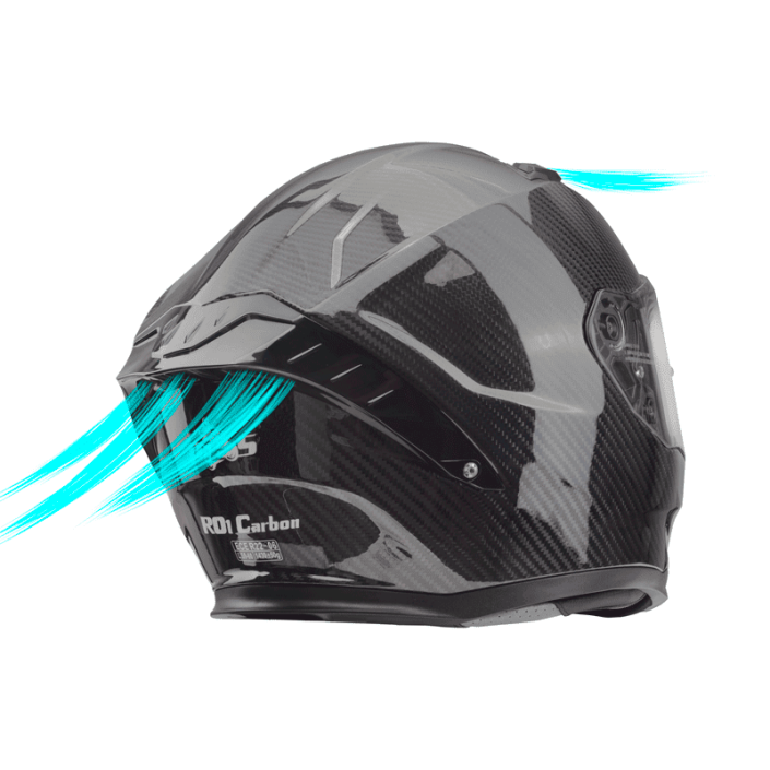 Cască Moto Full Carbon PES RO1 - Certificări ECE 22.06 & DOT, Vizieră Fotocromatică + Vizieră Normală, Ventilație Avansată