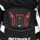 Centura de protectie Motowolf pentru motociclisti cu perna elastica si sistem de fixare reglabil, ideala pentru plimbarile pe motocicleta, Rosu