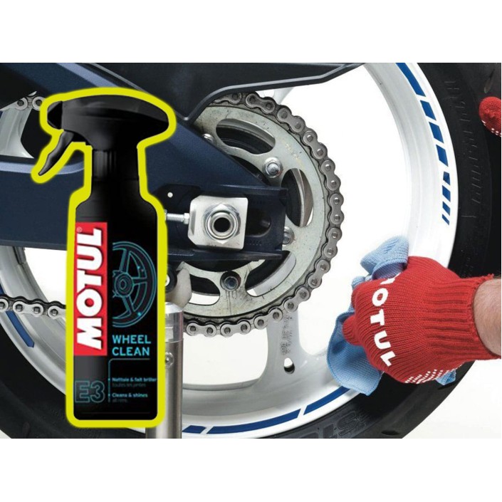 MOTUL - E3 WHEEL CLEAN - 400ml - Soluție Curățare Jante pentru Motocicletă fără Efort și Fără Urme