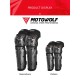 Set genunchiere si cotiere moto, adjustabile, prindere Velcro, eliberare rapida, ventilate, protectie Shell certificata CE, model 1010 long, Motowolf