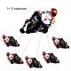 Sistem de comunicare moto Interphone V6, model 2021, Bluetooth v5.0, 1200 m, conectivitate 6 rideri