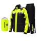 Geaca si pantaloni moto/atv impermeabili Motowolf, haina de ploaie cu lumina de avertizare, 210T densitate, protectie vant, 2 culori