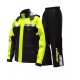 Geaca si pantaloni moto/atv impermeabili Motowolf, haina de ploaie cu lumina de avertizare, 210T densitate, protectie vant, 2 culori