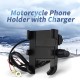 Suport telefon moto,atv, aluminiu, usb charge 2.1a, prindere ghidon Suport telefon moto,atv, aluminiu, usb charge 2.1a, prindere ghidon