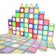 Set de constructie Magnetic Tiles, MagBlock, 100 piese 3D, Multicolor Set de constructie Magnetic Tiles, MagBlock, 100 piese 3D, Multicolor