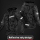 Geaca moto, windproof, impermeabila, protectii umeri coate si spate certificate CE, gluga detasabila, Negru, Motowolf Geaca moto, windproof, impermeabila, protectii umeri coate si spate certificate CE, gluga detasabila, Negru, Motowolf