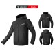 Geaca moto, windproof, impermeabila, protectii umeri coate si spate certificate CE, gluga detasabila, Negru, Motowolf Geaca moto, windproof, impermeabila, protectii umeri coate si spate certificate CE, gluga detasabila, Negru, Motowolf