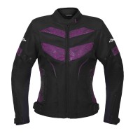 Geaca (jacheta) Moto Textil Damă PES, Impermeabilă cu Protecții Nivel 2 incluse mesada impermeabila