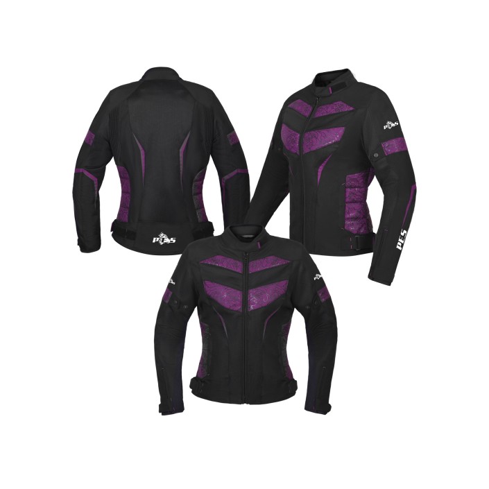 Geaca (jacheta) Moto Textil Damă PES, Impermeabilă cu Protecții Nivel 2 incluse mesada impermeabila Geaca (jacheta) Moto Textil Damă PES, Impermeabilă cu Protecții Nivel 2 incluse mesada impermeabila