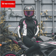 Geaca moto femei Motowolf, 600d Oxford, mesada C004, impermeabila, protectii spate,umeri,coate, respirabila, Roz