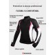 Geaca moto femei Motowolf, 600d Oxford, mes C004, impermeabila, protectii spate,umeri,coate, respirabila, Negru