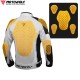 Geaca moto textil Motowolf, protectii umeri/coate/spate, waterproof, material 600D Oxford, contine mesada detasabila K380, Gri
