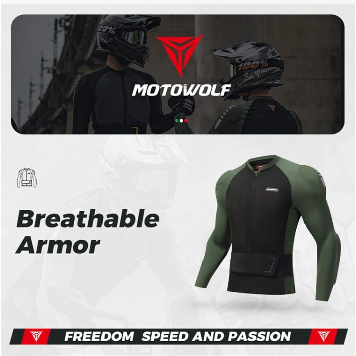 Geaca de vara moto cu armura, sistem avansat de ventilație, protectii full body certificate CE, centura cu element reflectorizant detasabila, confort în sezonul cald, Motowolf, Negru