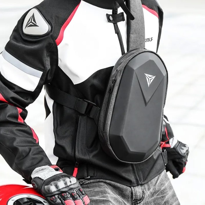 Geanta borseta moto MOTOWOLF cu protectie impotriva ploii si buzunare multiple, Tough Shell, Port Usb, buzunar lateral