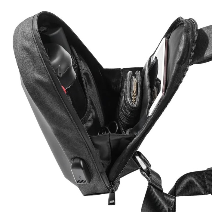 Geanta borseta moto MOTOWOLF cu protectie impotriva ploii si buzunare multiple, Tough Shell, Port Usb, buzunar lateral